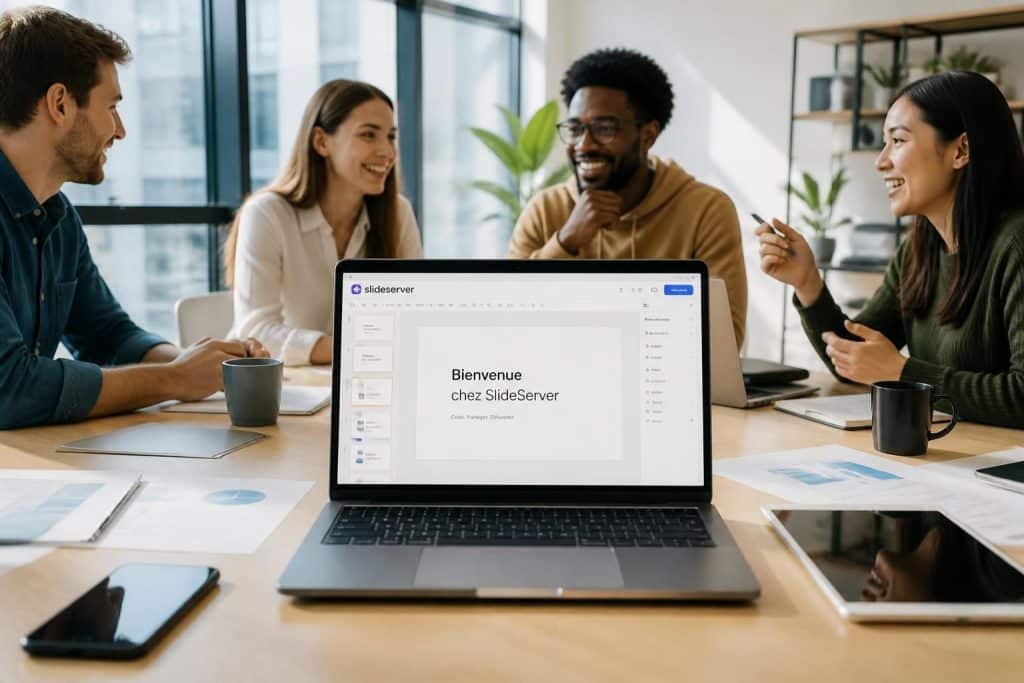 slideserver est une plateforme intuitive qui vous permet de créer facilement des présentations professionnelles et de les partager rapidement avec votre audience.